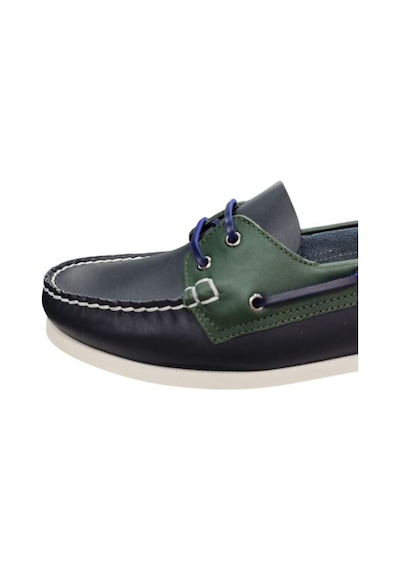 King Paolo King Shoes Timberlant Ayakkabı Lacivert Yeşil