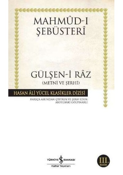 Gülşen-i Raz Metni Ve Şerhi - Hasan Ali Yücel Klasikleri - Fglt-858822
