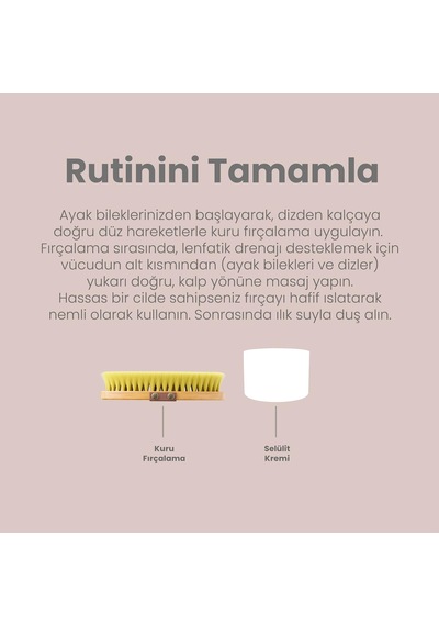 %100 Kaktüs Kılı Pürüsüzleştirici Vücut Fırçası Belirtilmemiş