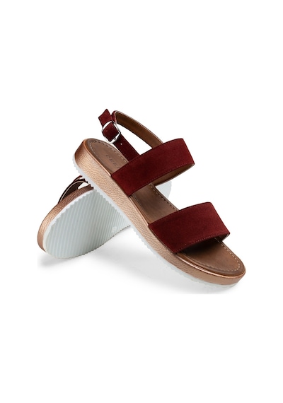Deery Hakiki Süet Bordo Kadın Sandalet Bordo (492261912) Bordo