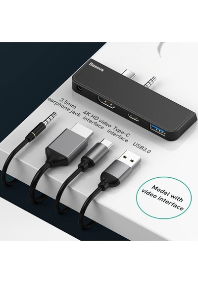 Baseus Multifunctional Hub Surface Go Type-C Audio To Hd4K Usb3.