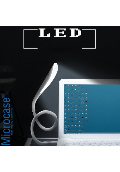 Dokunmatik Esnek Usb Pc Notebook Led Lamb Aydınlatma Al2487 Beyaz