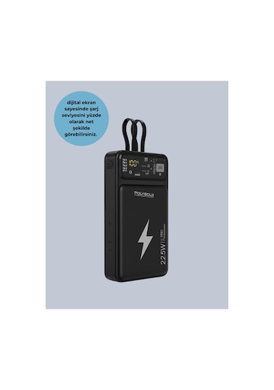 Mobil Powerbank 22.5w Pd Destekli Hızlı Şarj Çok Rnekli