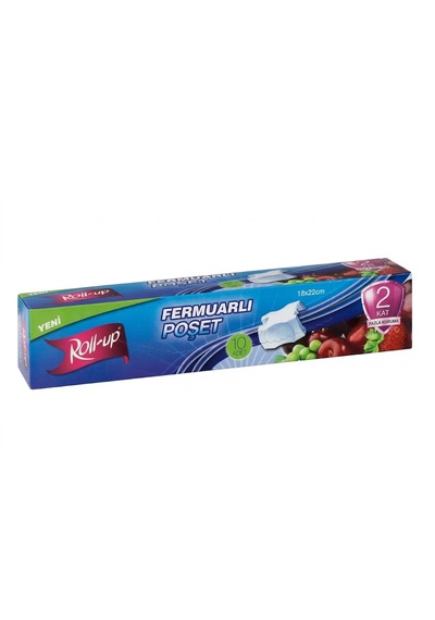 Şeylişeyler - Roll-up Fermuarlı Poşet 22x18cm 10'lu 1 Paket