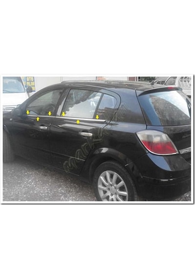 Opel Astra H Hb Krom Cam Çıtası 2004 Sonrası 4 Parça Paslanmaz Çe