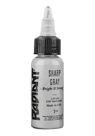 Sharp Gray Radiant Dövme Boyası 30ml Keskin Gri Profesyonel Tattoo Ink