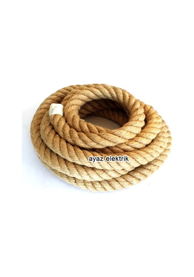 2 Cm Jut Hasır Halat- 5 Metre Kablosuz N11.551