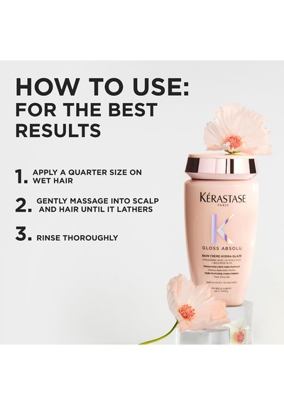 Gloss Absolu - Bain Créme Kalın Ve Elektriklenmeye Eğilimli Saçlar İçin Şampuan 80ml