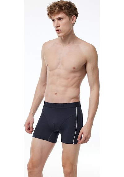 Malabadi Erkek Füme Biyeli Modal Boxer 017 Füme