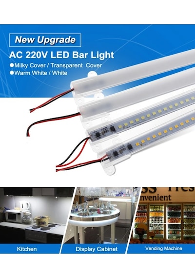 Bar Led Çubuk Led İç / Dış Mekan Işık 220V Çubuk Led 1 Metre