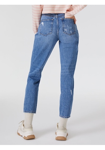 Loft Mom Regular Fit Kadın Pantolon Denim