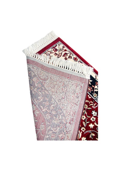 Ravza Desenli Halı Tipi Dokuma Seccade - Kırmızı