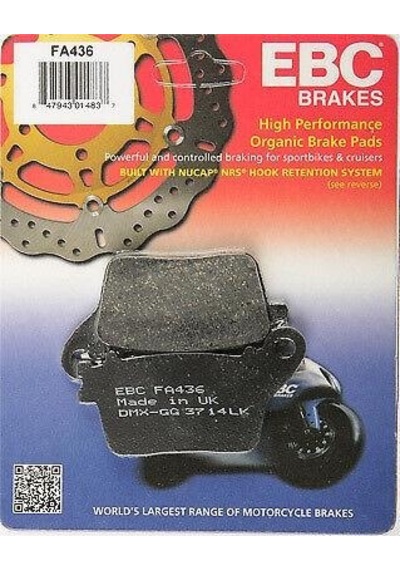 Ebc Fa436 2006-2020 Honda Cbr 1000 Rr Uyumlu Arka Fren Balatası Organik Balata