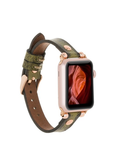 Apple Watch Uyumlu Deri Kordon 38-40-41mm Rt V25sef Diğer