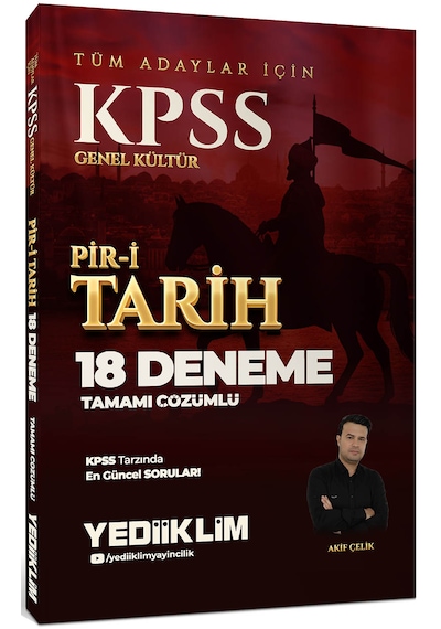Yediiklim Kpss Genel Kültür Tüm Adaylar İçin Tamamı Çözümlü Pir-i Tarih 18 Deneme