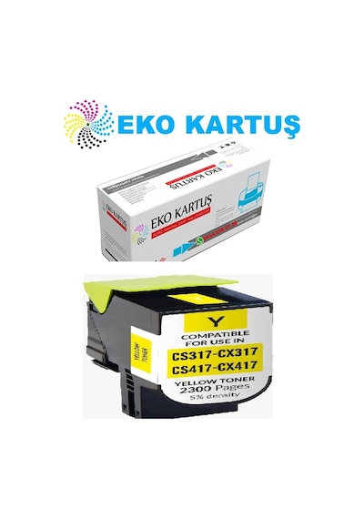 Lexmark Cs317-71b50y0 Sarı Uyumlu, Toner