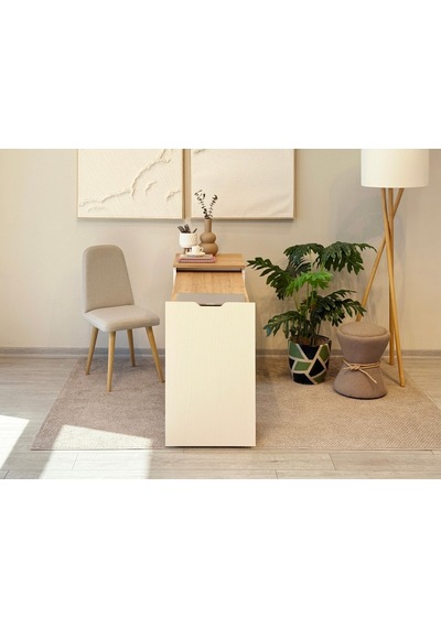 Montreal Katlanabilir Çalışma Masası Krem Sedef 50x80x144 Cm Atlanltik Çam Montreal Katlanabilir Çalışma Masası Krem Sedef 50x80x144 Cm Atlanltik Çam