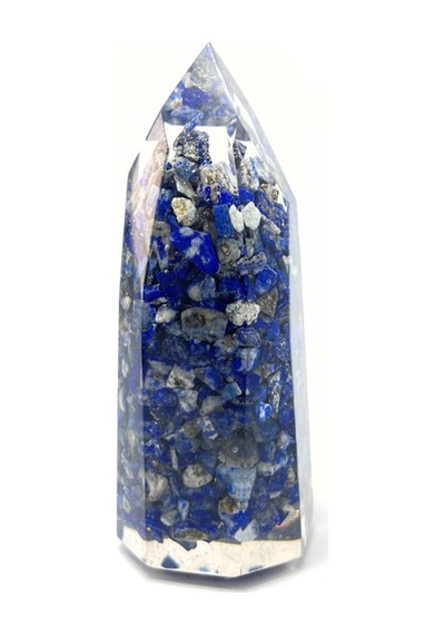 Sertifikalı Lapis Lazuli Organit Piramit Doğal Taş