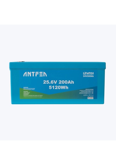 Antfea 25.6v 200ah Abs Lityum Akü Akıllı Ekran Bluetooth Lifepo4 2 Adet - 10.24 Kwh