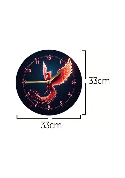 Doğanın Kalbinden Gelen Tasarım: 3d Görünümlü Ağaç Motifli Mdf Duvar Saati 33 Cm Sdw292 Renkli