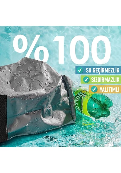 Ayrex Haegs Araç İçi Çöp Kutusu, Oto Çöp Kovası Kapaklı Ve Saklama Cepli%100 Sızdırmaz Organizer Çanta, Su Ge Genel