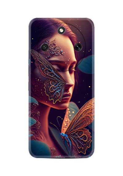 Honor Magic 8 Lite 5g Kılıf Boutique Baskılı Resimli Kelebek Kadın Pcode -075