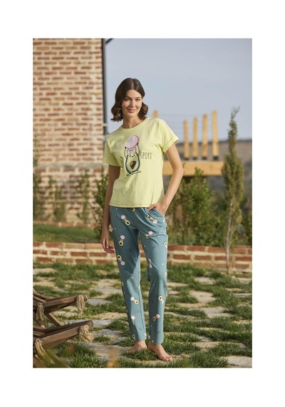 Mulvxbrf Brf02 Desenli Ve Baskılı "yoga Sport" Pijama Takımı Mulvix Renkli