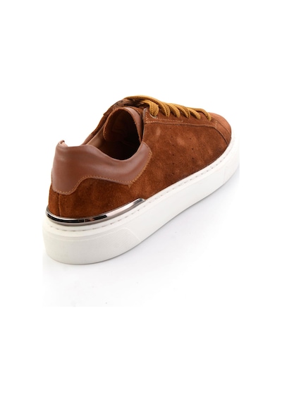 Taba Hakiki Deri Erkek Sneaker E01595327502 Taba