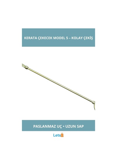 Letsii Paslanmaz Pirinç Çapalı Deniz Temalı Kerata Çekecek