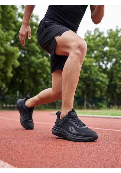 Lescon Zoom 4 Air Mesh Siyah Erkek Spor Ayakkabı
