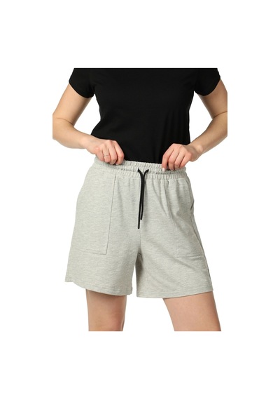 Defys Kadın Beli Lastikli Cepli Etiket Detaylı Regular Fit Şort Gri Melanj - 527882928 Gri Melanj Defys Kadın Beli Lastikli Cepli Etiket Detaylı Regular Fit Şort Gri Melanj - 527882928 Gri Melanj