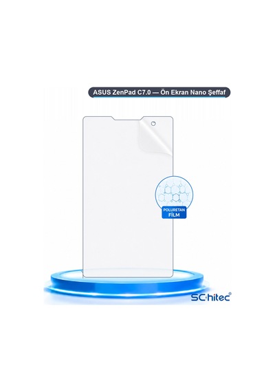 Zenpad C7.0 Uyumlu Ön Yüzey Nano Şeffaf Hidrojel Ekran Koruyucu