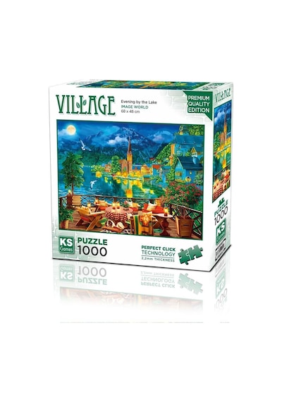 20821 Puzzle 1000 Evening By The Lake İn Hallstatt