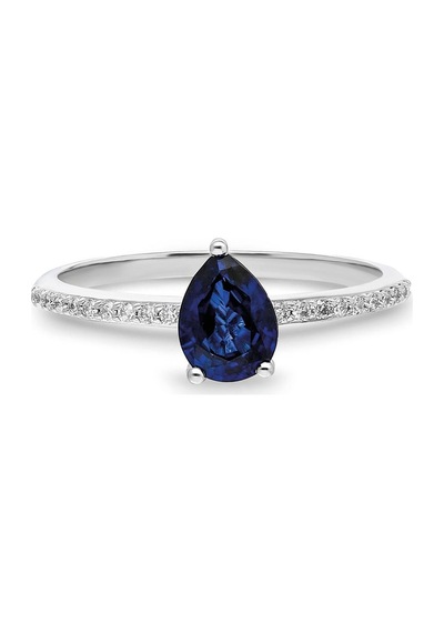 0,96 Karat Safir Pırlanta Yüzük-359