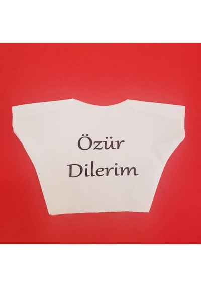 Özür Dilerim Yazılı Peluş Oyuncak Tişörtü Karışık Renk