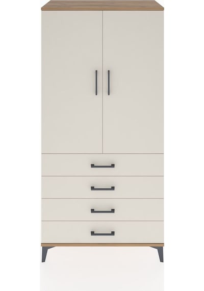 Hyperion Dolap 2 Raflı 4 Çekmeceli 2 Kapaklı 88x44x182 Çam-ay... Çam Hyperion Dolap 2 Raflı 4 Çekmeceli 2 Kapaklı 88x44x182 Çam-ay... Çam
