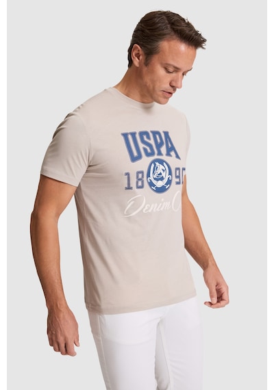 U.s. Polo Assn. Erkek Taş Tişört 50327174-vr049 Taş Rengi