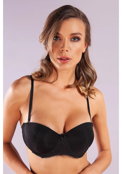 Melonika Golshan Gala Push-up Strapless Bra, Siyah Konforlu Ve Şık Sütyen, Strapless Çok Renkli