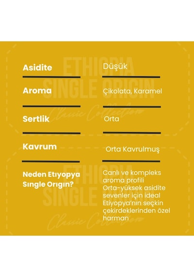 Addis Ababa Coffee Etiyopya Single Origin Kahve 250 G