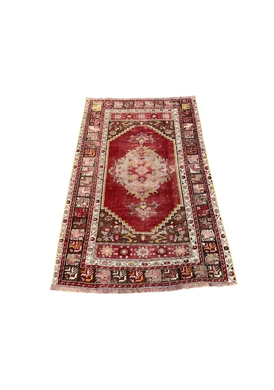El Dokuma Antika Avanos Halısı 100x160 Kök Boya %100 Yün Halı