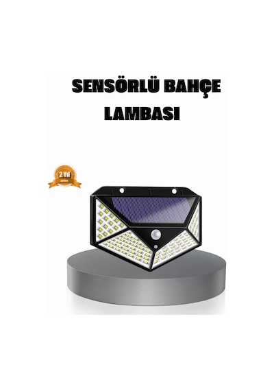 Solar Güçlü 100 Led Bahçe Lambası - Enerji Tasarruflu Suya Dayanıklı Ve Geniş Açılı Işık