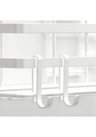 Teknotel Banyo Düzenleyici Şampuanlık Banyo Duş Rafı 2 Adet Banyo Rafı Beyaz St281h