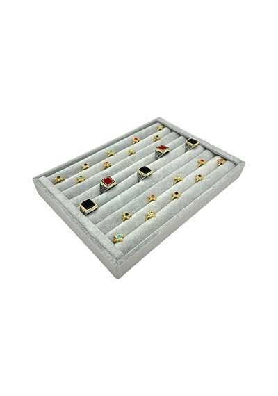 Yüzük Küpe Koldüğmesi Takı Standı Gri Anfora 17 X 24 Cm