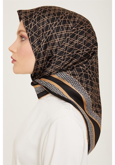 Armine Sura İpek Eşarp 24ya9167 02 - Desenli