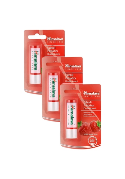 Himalaya Çilek Özlü Parlatıcı Dudak Kremi 3 x 4.5 G