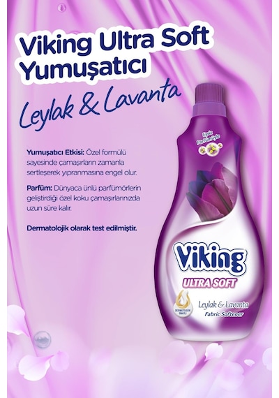 Viking Yumuşatıcı Soft Leylak Lavanta 2 x 1400 ML