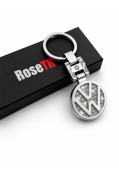 Volkswagen Lüks Taşlı Metal Anahtarlık Aksesuar Polo Golf Passat Tiguan Vw Cc Bora Beetle Scirocco