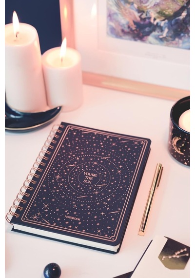 Bullet Journal Edition A5 15x21 Cm Spiralli Noktalı Tarihsiz Not Defteri Yıldızlar Genel