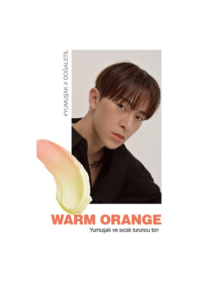 Renk Değiştiren, Hyalüronik Asitli Nemlendirici Balm Dashu Mens Color Change Lip Balm Warm Orange
