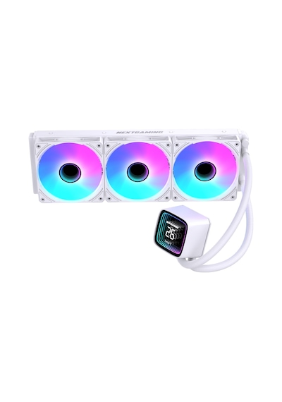 Ng-360c Nitro Cool 360mm Argb Fanlı Derece Göstergeli Sıvı Cpu Soğutucu Beyaz
